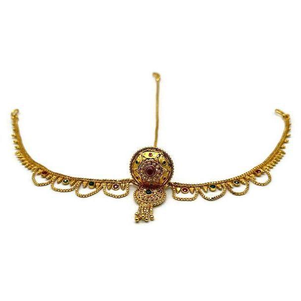 Indian Traditional Rajasthani Rakhdi /Borla/ Maangtika/ Hair Jewelry / Head Jewelry/ Bridal jewelry / Ethnic Gift/ Rakhdi / Borla