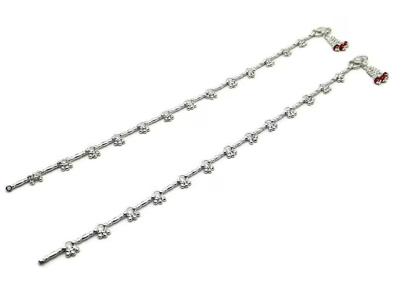 925 Sterling Silver Anklet / Silver Payal / Silver Anklet / Silver Bride Anklet / Silver Payal / Silver Designer Payal
