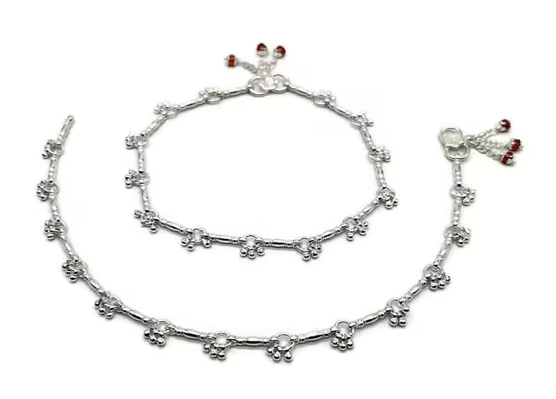 925 Sterling Silver Anklet / Silver Payal / Silver Anklet / Silver Bride Anklet / Silver Payal / Silver Designer Payal