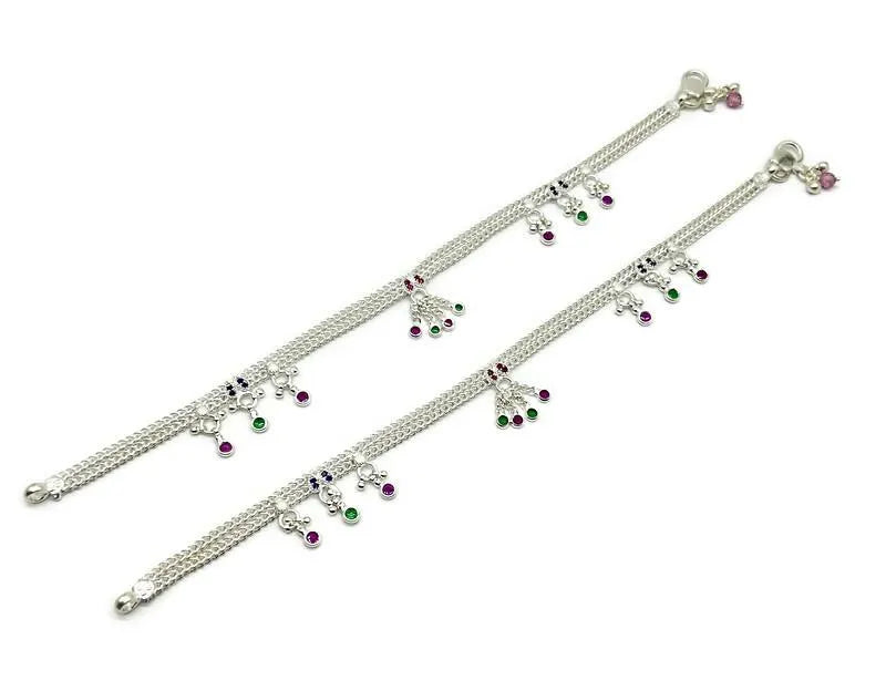925 Sterling Silver Anklet / Silver Payal / Silver Anklet / Silver Bride Anklet / Silver Payal / Silver Designer Payal