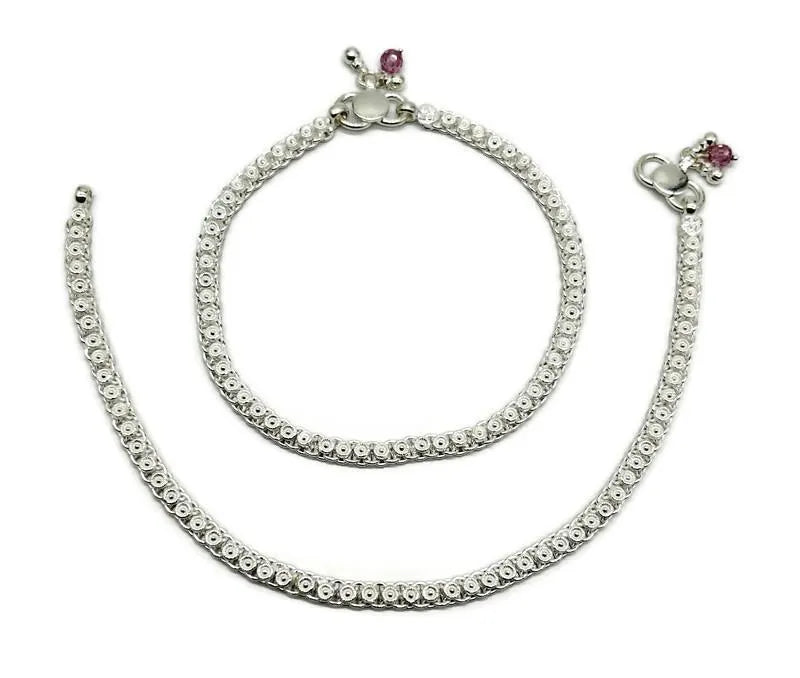 925 Sterling Silver Anklet / Silver Payal / Silver Anklet / Silver Bride Anklet / Silver Payal / Silver Designer Payal
