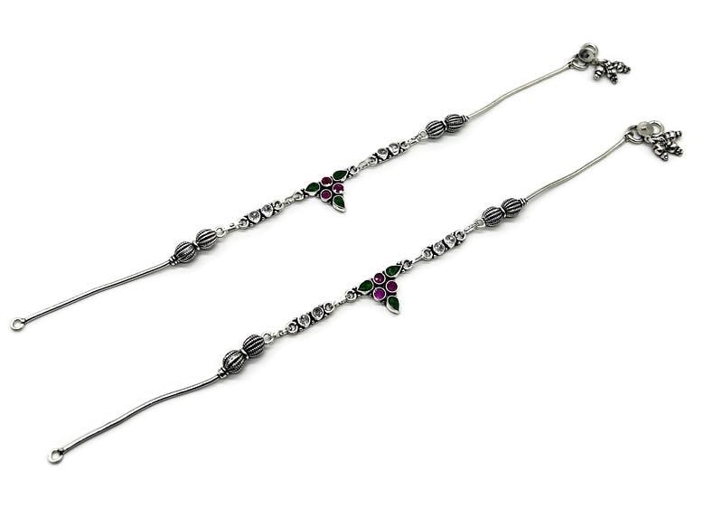 925 Sterling Silver Anklet / Silver Light Weight Payal