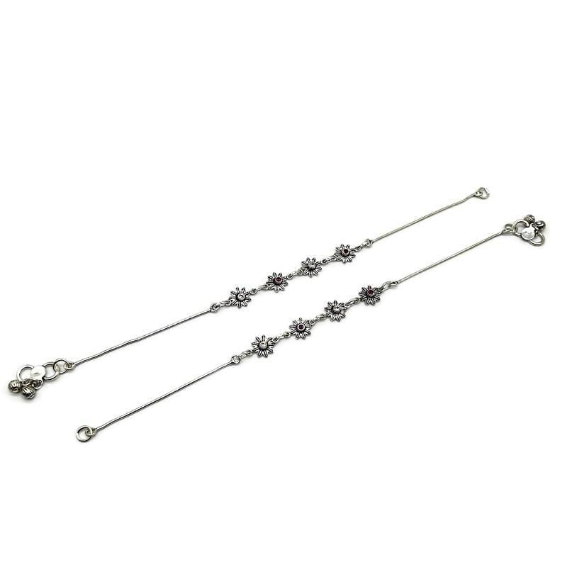 925 Sterling Silver Anklet / Silvel Payal