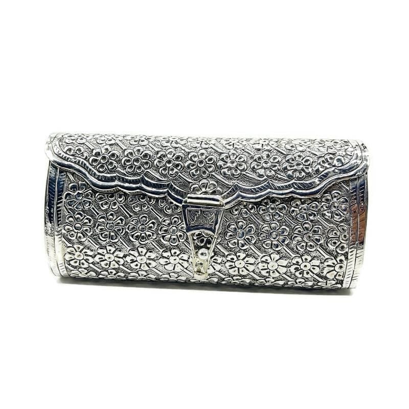 925 Sterling Silver Clutch / Silver Purse For Women / Girl