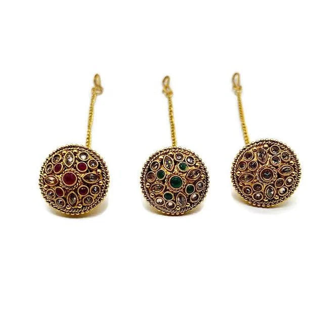 Antique Borla / Mang Tikka /Classic Design/Indian Traditional Rajasthani Borla/ Rajasthani Tikka/ Borla /Indian jewelry