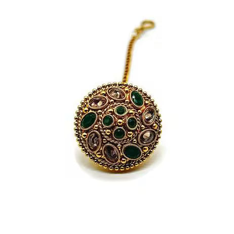Antique Borla / Mang Tikka /Classic Design/Indian Traditional Rajasthani Borla/ Rajasthani Tikka/ Borla /Indian jewelry
