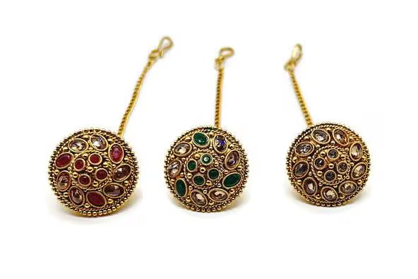 Antique Borla / Mang Tikka /Classic Design/Indian Traditional Rajasthani Borla/ Rajasthani Tikka/ Borla /Indian jewelry