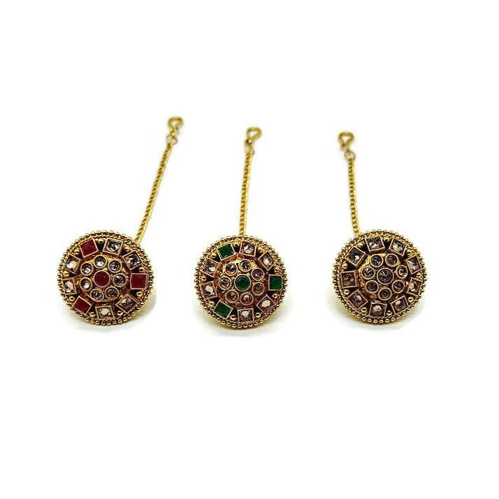 Antique Borla / Mang Tikka /Classic Design/Indian Traditional Rajasthani Borla/ Rajasthani Tikka/ Borla /Indian jewelry