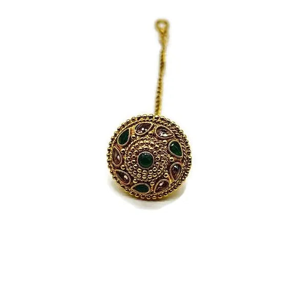 Antique Borla / Mang Tikka /Classic Design/Indian Traditional Rajasthani Borla/ Rajasthani Tikka/ Borla /Indian jewelry