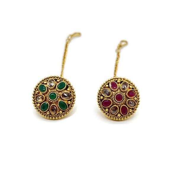 Antique Borla / Mang Tikka /Classic Design/Indian Traditional Rajasthani Borla/ Rajasthani Tikka/ Borla /Indian jewelry