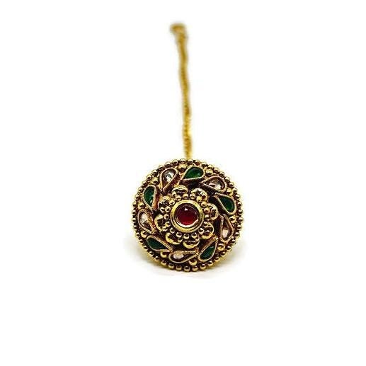 Antique Borla / Mang Tikka /Classic Design/Indian Traditional Rajasthani Borla/ Rajasthani Tikka/ Borla /Indian jewelry