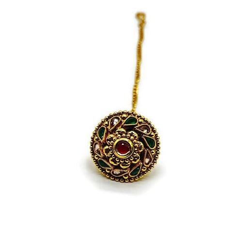 Antique Borla / Mang Tikka /Classic Design/Indian Traditional Rajasthani Borla/ Rajasthani Tikka/ Borla /Indian jewelry