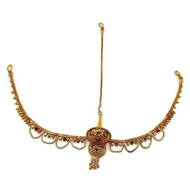 Indian Traditional Rajasthani Rakhdi /Borla/ Maangtika/ Hair Jewelry / Head Jewelry/ Bridal jewelry / Ethnic Gift/ Rakhdi / Borla