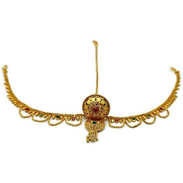 Indian Traditional Rajasthani Rakhdi /Borla/ Maangtika/ Hair Jewelry / Head Jewelry/ Bridal jewelry / Ethnic Gift/ Rakhdi / Borla