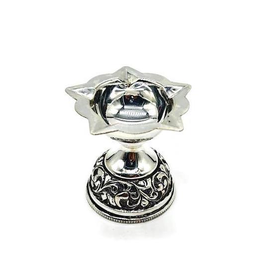 925 Solid Silver Diya / Silver Puja Diya