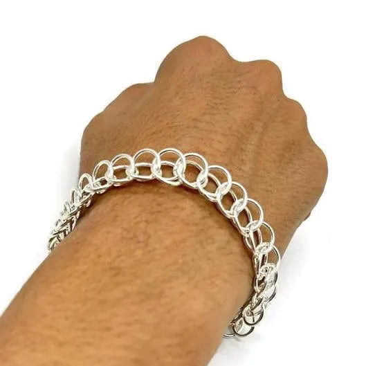 999 Pure Silver Men's bracelet
