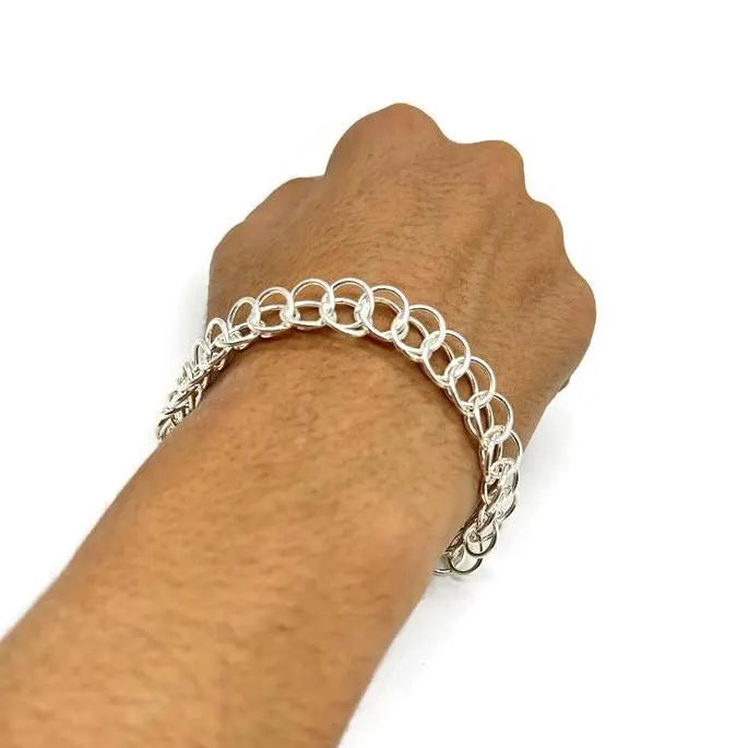 999 Pure Silver Men's bracelet