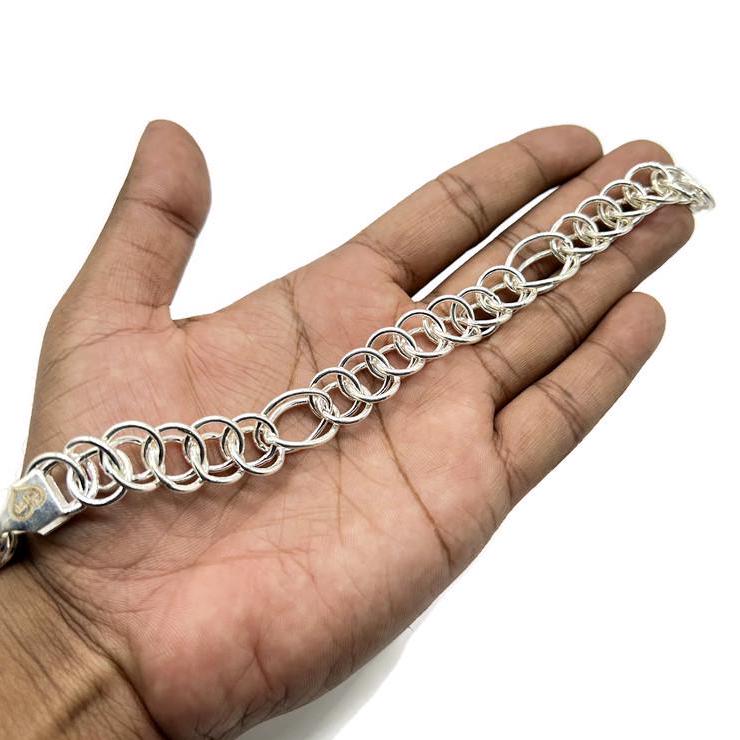 999 Pure Silver Men's bracelet