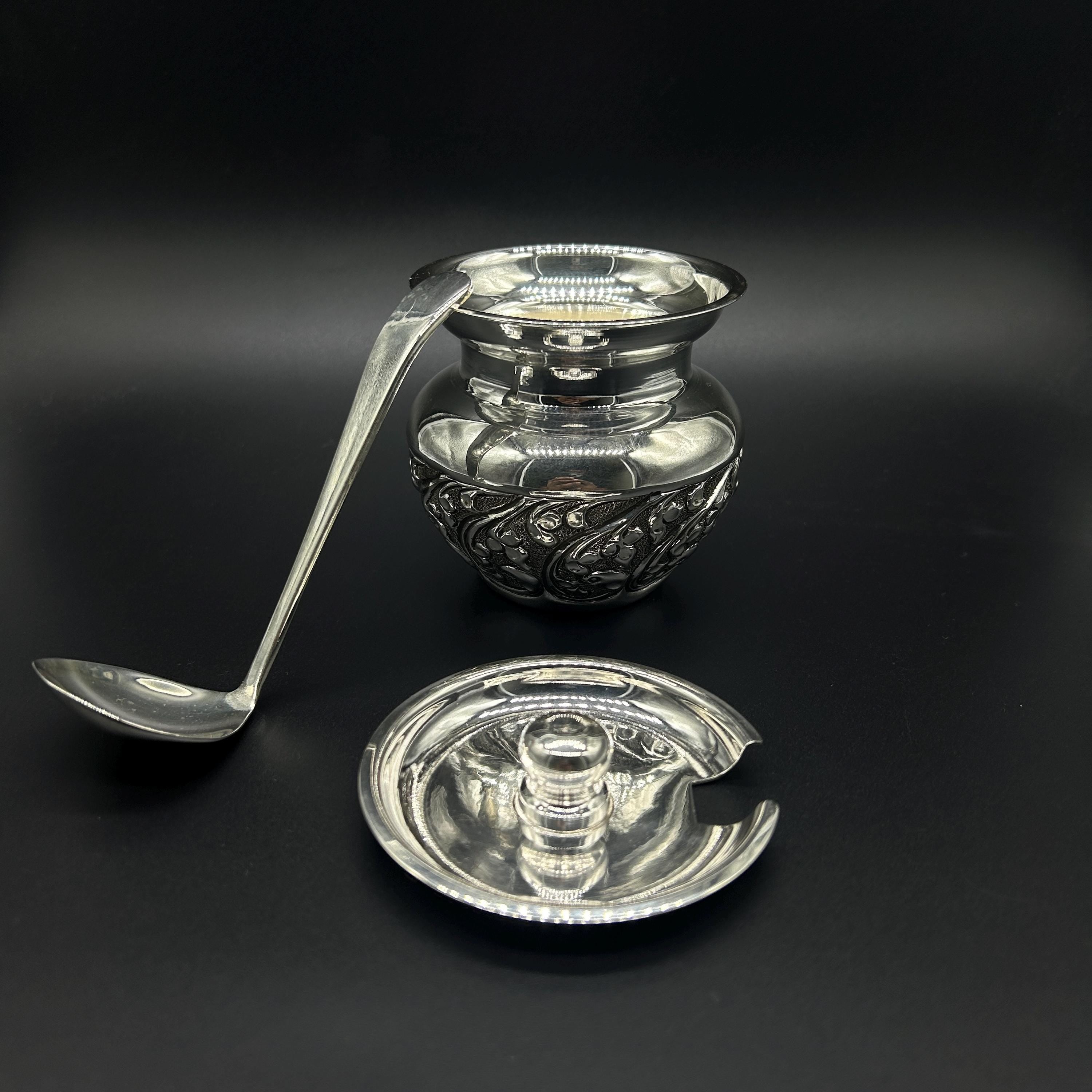925 Sterling Silver Ghee Pot / Ghee Dani