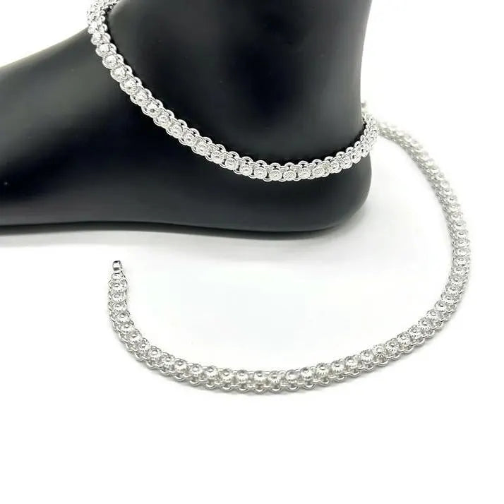 925 Sterling Silver Anklet / Silver Payal / Silver Anklet / Silver Bride Anklet / Silver Payal / Silver Designer Payal