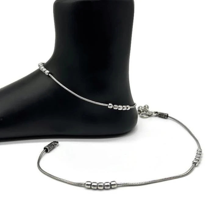 925 Sterling Silver Anklet / Silver Payal / Silver Anklet / Silver Bride Anklet / Silver Payal / Silver Designer Payal