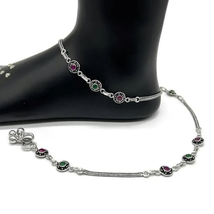 925 Sterling Silver Anklet / Silver Payal / Silver Anklet / Silver Bride Anklet / Silver Payal / Silver Designer Payal