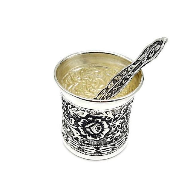 925 Sterling Silver Panchpatra / Silver Achmani