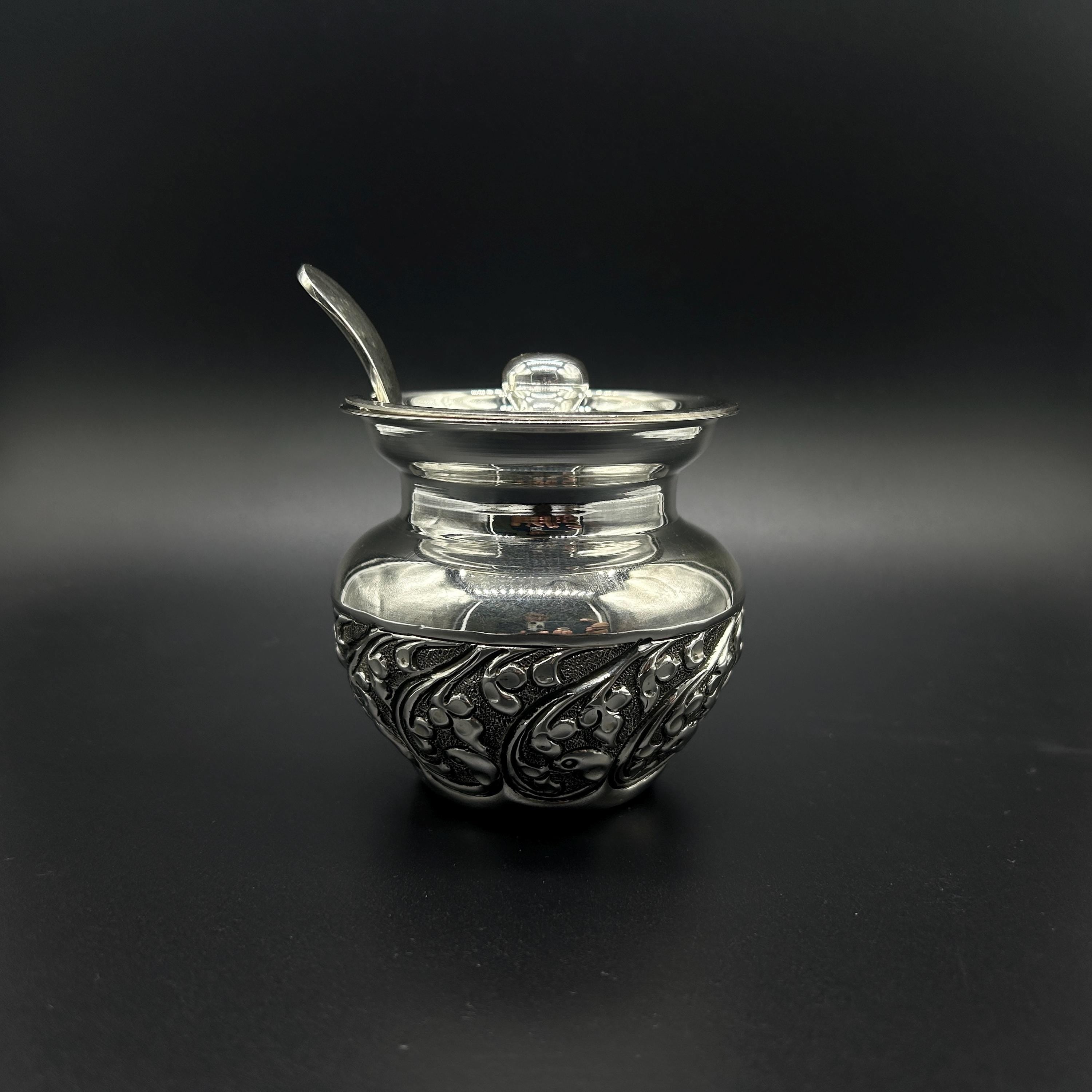 925 Sterling Silver Ghee Pot / Ghee Dani
