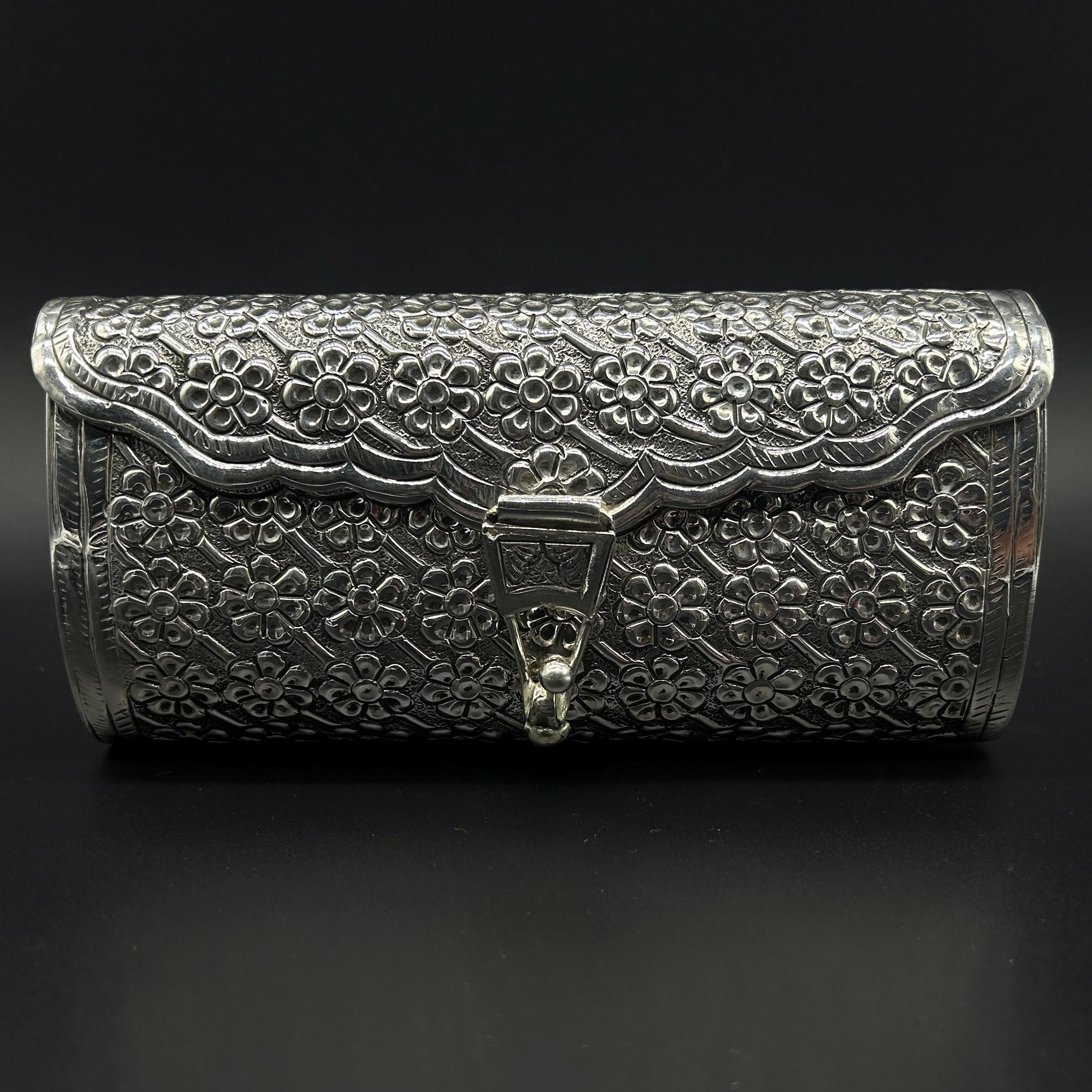 925 Sterling Silver Clutch / Silver Purse For Women / Girl