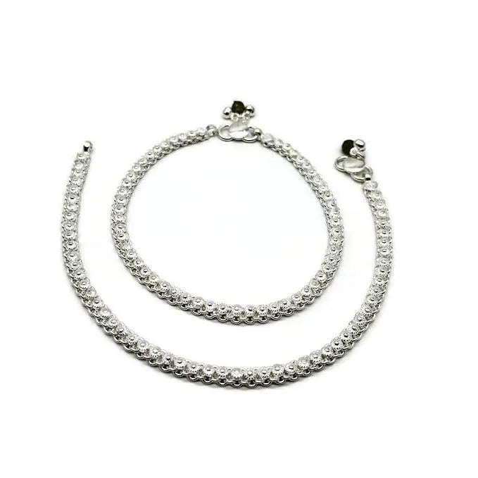925 Sterling Silver Anklet / Silver Payal / Silver Anklet / Silver Bride Anklet / Silver Payal / Silver Designer Payal