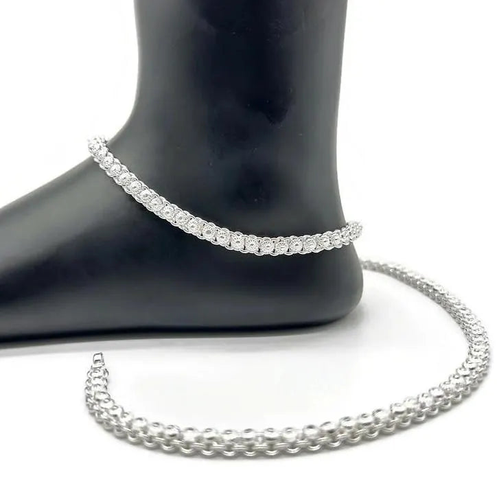 925 Sterling Silver Anklet / Silver Payal / Silver Anklet / Silver Bride Anklet / Silver Payal / Silver Designer Payal