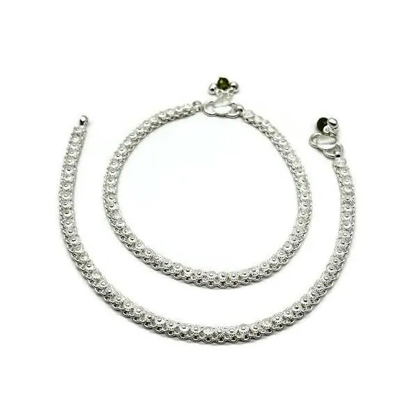 925 Sterling Silver Anklet / Silver Payal / Silver Anklet / Silver Bride Anklet / Silver Payal / Silver Designer Payal