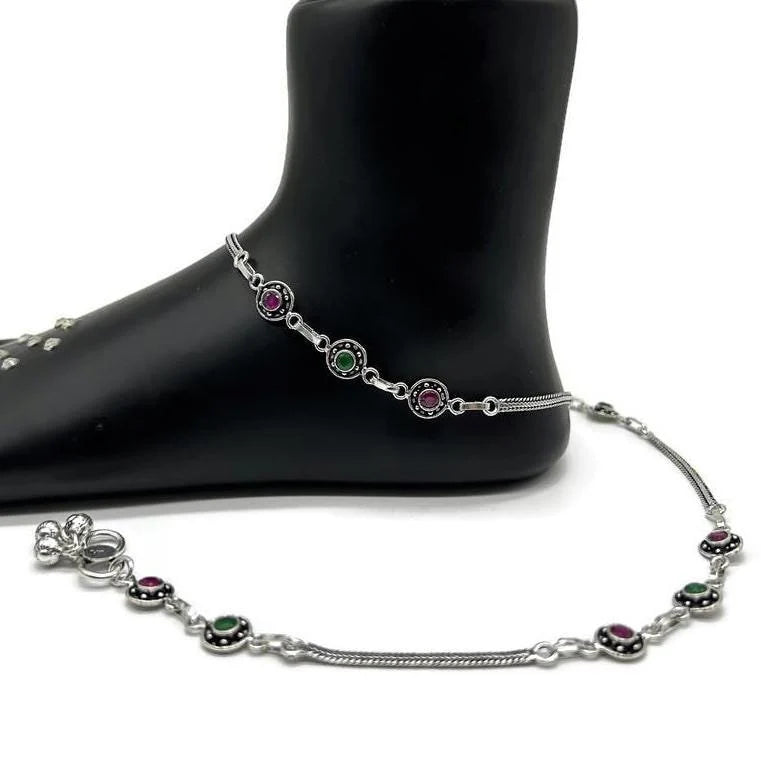 925 Sterling Silver Anklet / Silver Payal / Silver Anklet / Silver Bride Anklet / Silver Payal / Silver Designer Payal