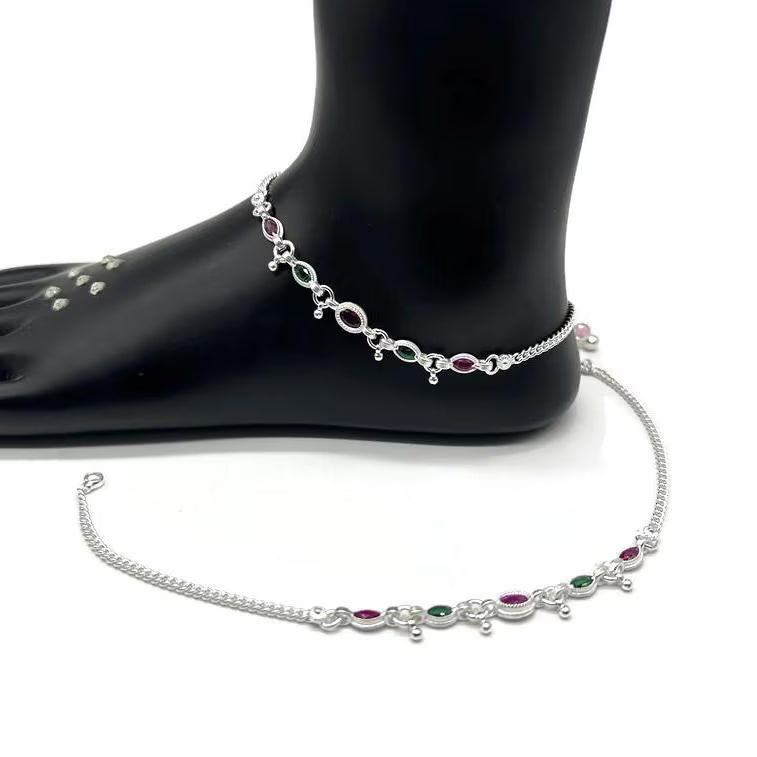 925 Sterling Silver Anklet / Silver Payal / Silver Anklet / Silver Bride Anklet / Silver Payal / Silver Designer Payal