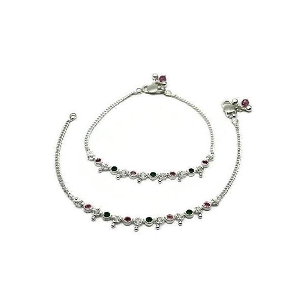 925 Sterling Silver Anklet / Silver Payal For Women