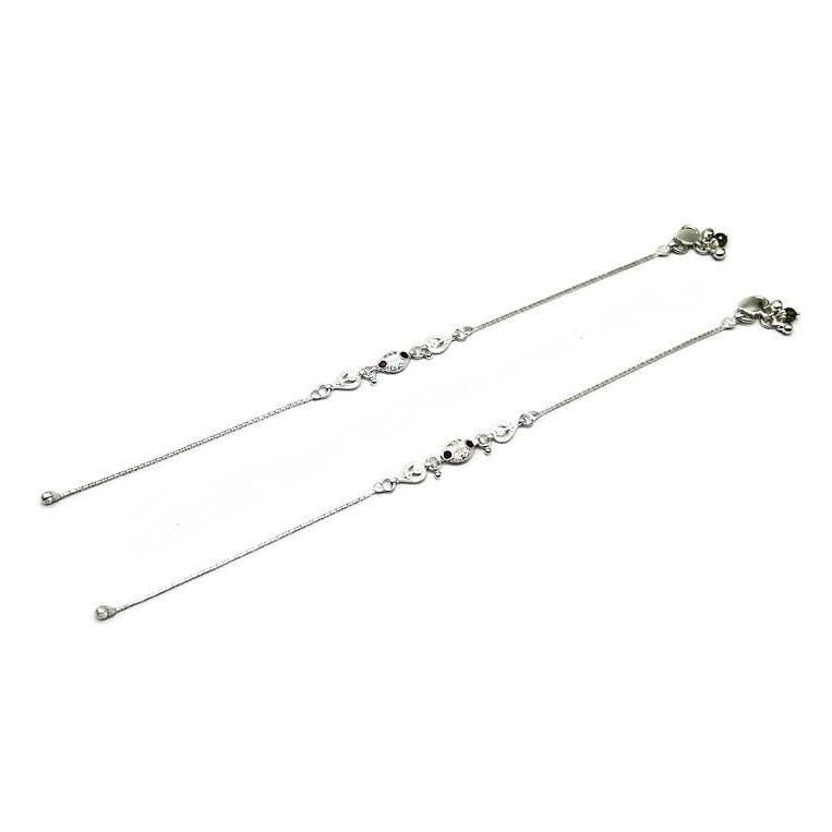 925 Sterling Silver Anklet / Silver Payal.