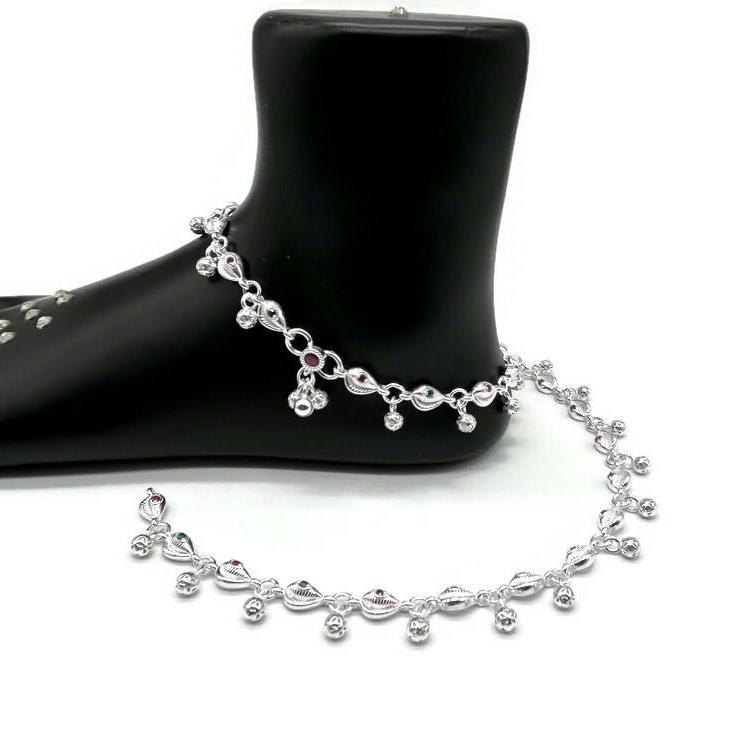 925 Sterling Silver Anklet / Silver Payal / Silver Anklet / Silver Bride Anklet / Silver Payal / Silver Designer Payal