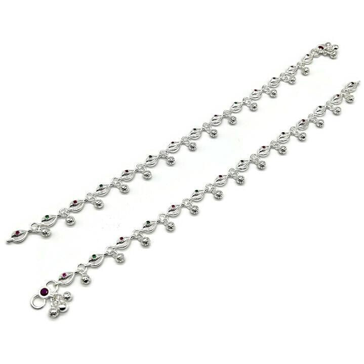 925 Sterling Silver Anklet / Silver Payal / Silver Anklet / Silver Bride Anklet / Silver Payal / Silver Designer Payal