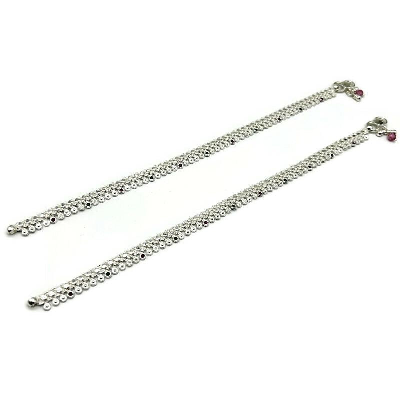 925 Sterling Silver Anklet / Silver Payal / Silver Anklet / Silver Bride Anklet / Silver Payal / Silver Designer Payal