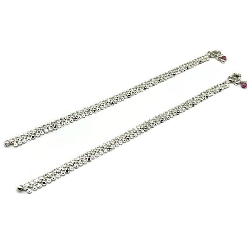 925 Sterling Silver Anklet / Silver Payal / Silver Anklet / Silver Bride Anklet / Silver Payal / Silver Designer Payal