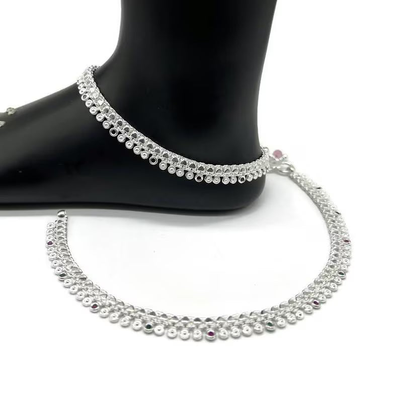 925 Sterling Silver Anklet / Silver Payal / Silver Anklet / Silver Bride Anklet / Silver Payal / Silver Designer Payal