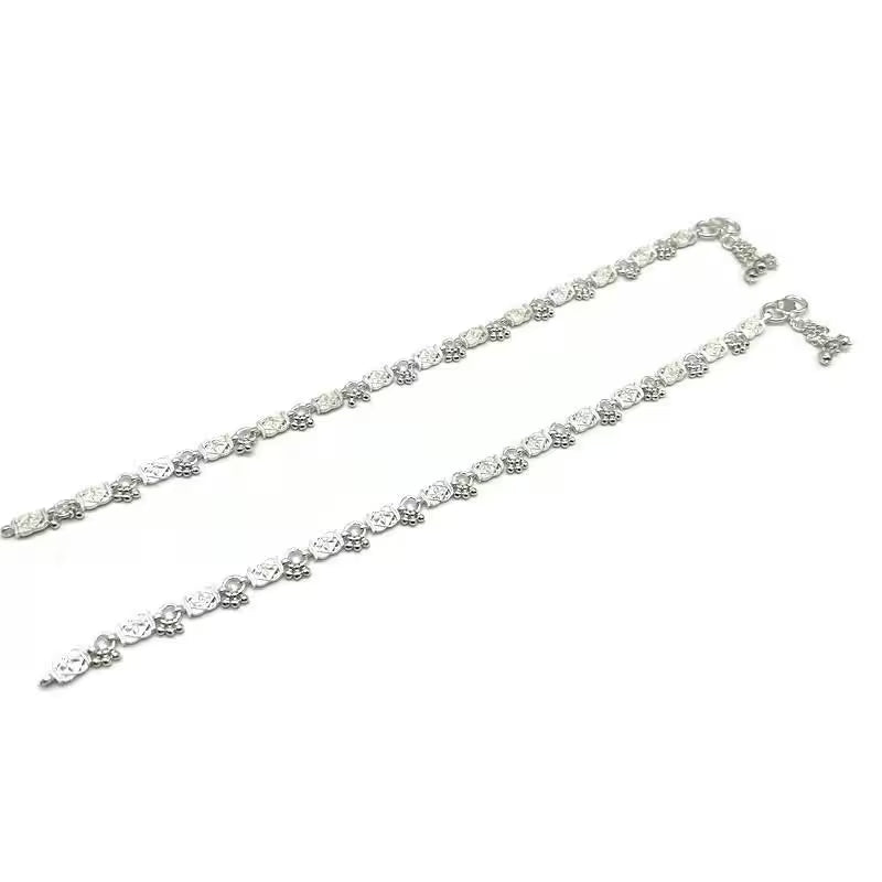 925 Sterling Silver Anklet / Silver Payal / Silver Anklet / Silver Bride Anklet / Silver Payal / Silver Designer Payal