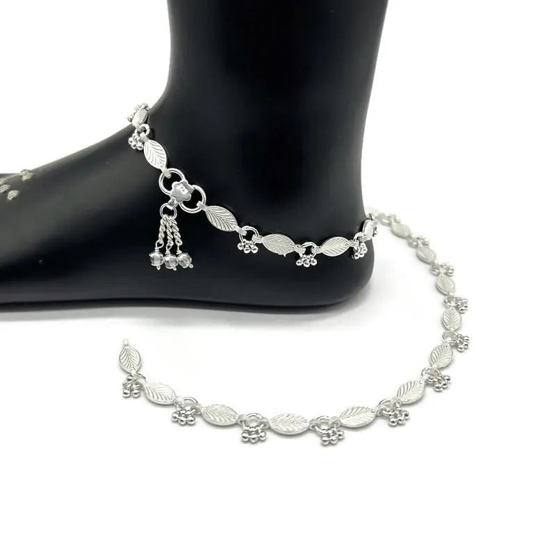 925 Sterling Silver Anklet / Silver Payal / Silver Anklet / Silver Bride Anklet / Silver Payal / Silver Designer Payal
