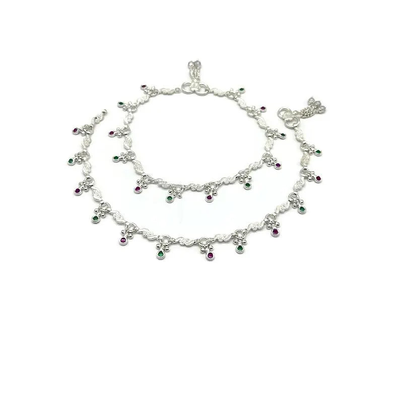 925 Sterling Silver Anklet / Silver Payal / Silver Anklet / Silver Bride Anklet / Silver Payal / Silver Designer Payal