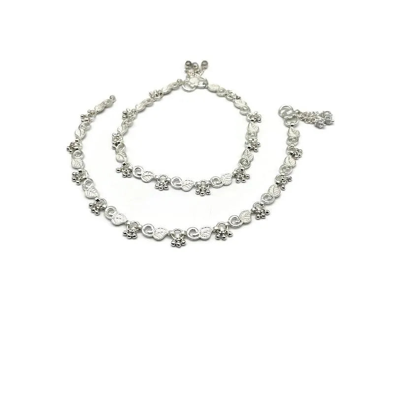 925 Sterling Silver Anklet / Silver Payal / Silver Anklet / Silver Bride Anklet / Silver Payal / Silver Designer Payal