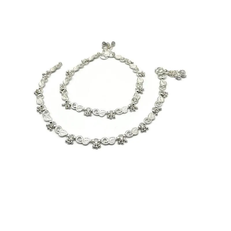 925 Sterling Silver Anklet / Silver Payal / Silver Anklet / Silver Bride Anklet / Silver Payal / Silver Designer Payal