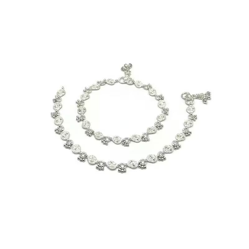 925 Sterling Silver Anklet / Silver Payal / Silver Anklet / Silver Bride Anklet / Silver Payal / Silver Designer Payal