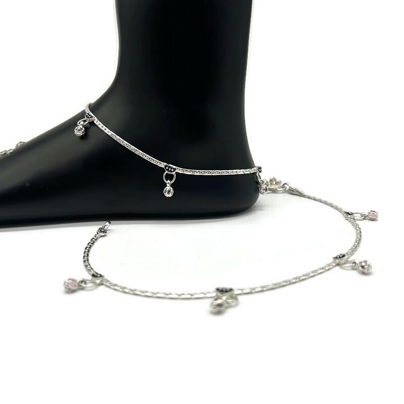 925 Sterling Silver Anklet / Silver Payal For Women / Anklet 38