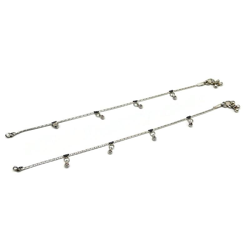 925 Sterling Silver Anklet / Silver Payal For Women / Anklet 38