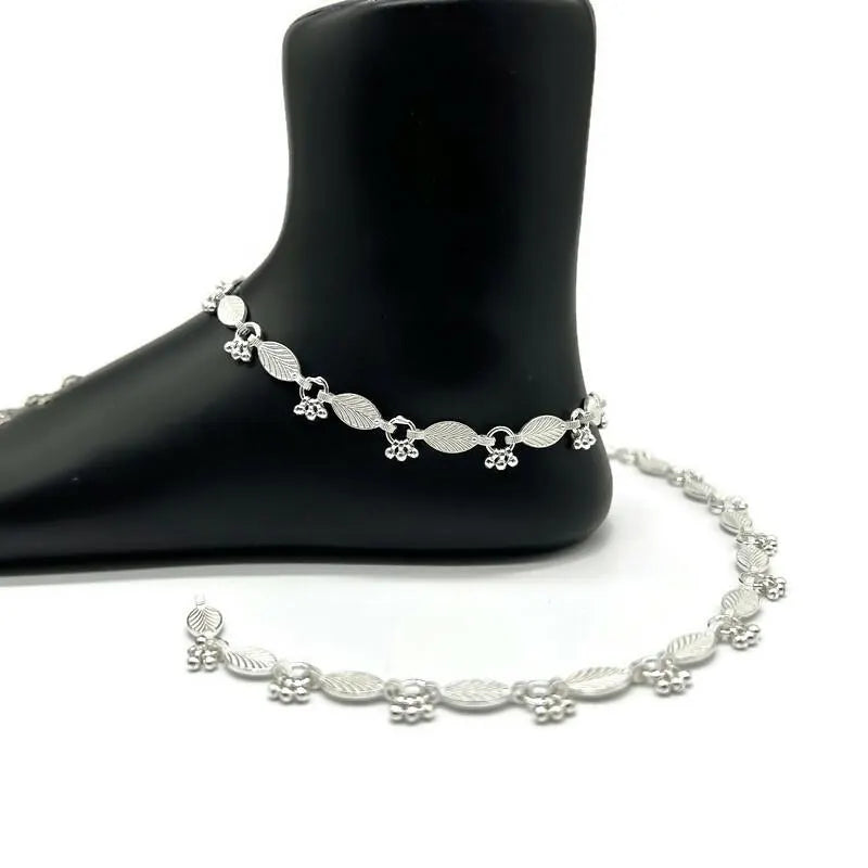 925 Sterling Silver Anklet / Silver Payal / Silver Anklet / Silver Bride Anklet / Silver Payal / Silver Designer Payal